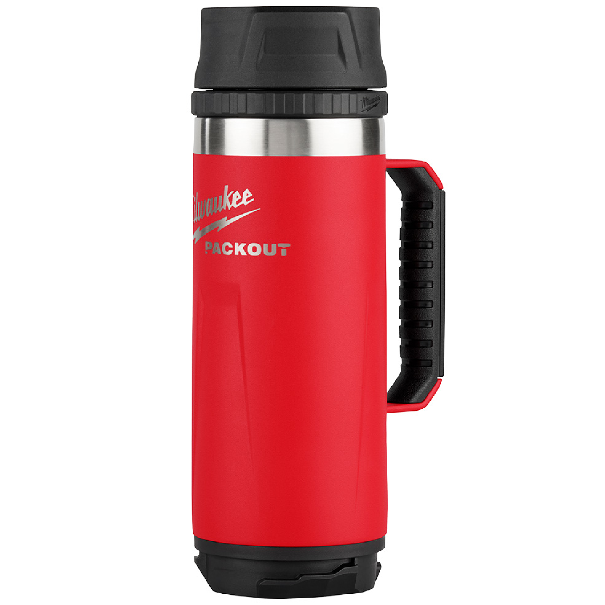 MILWAUKEE PACKOUT 18 OZ Insulated Mug With Sip Lid RED 48-22-8394R